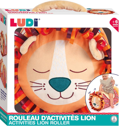 Ludi - rullo per bambini - rullo di attività - giocattolo a motore - leone