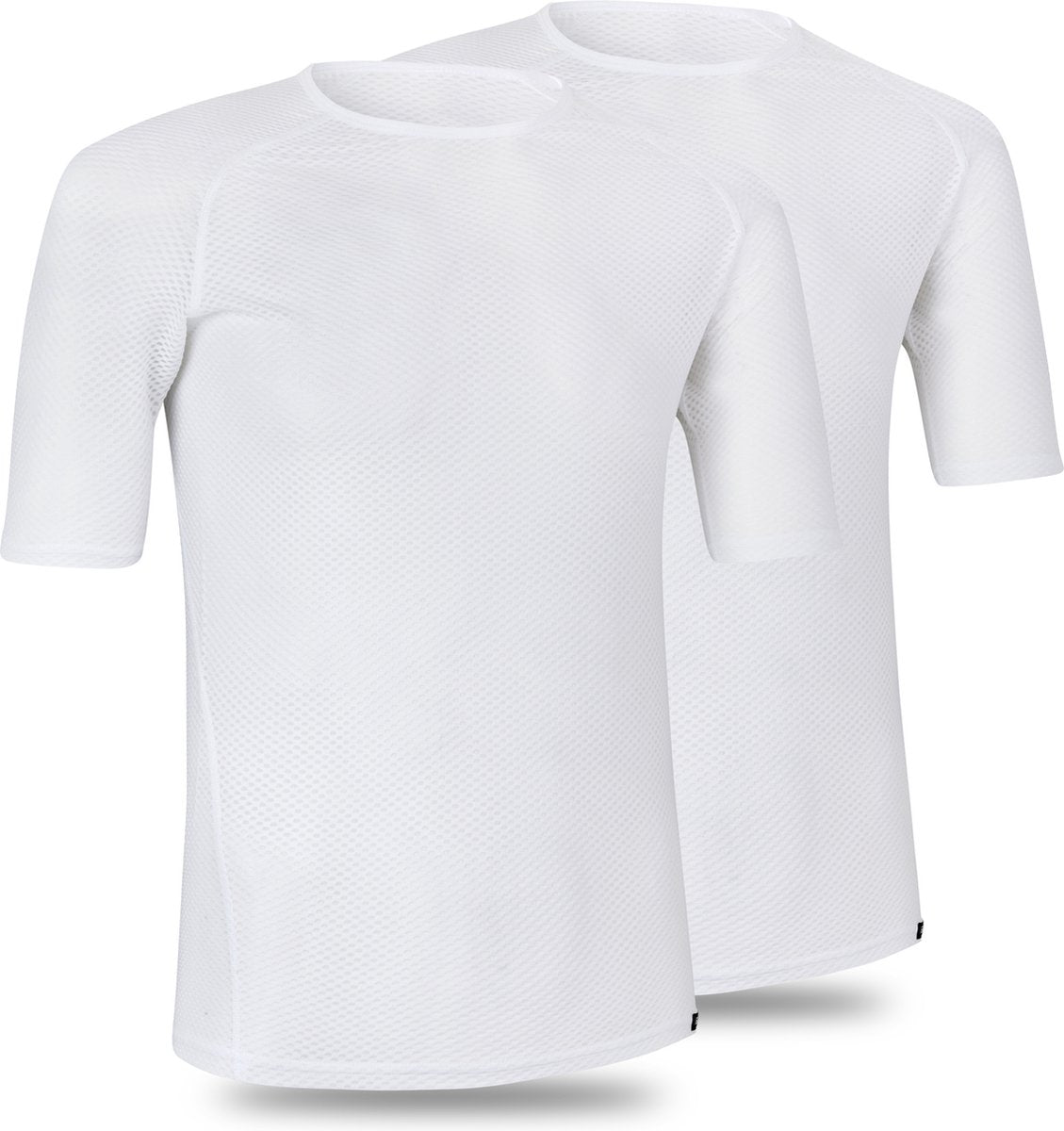 Gripgrab - ultralight mesh 2pack korte mouw base layer zomer fiets ondershirt polygiene zweethemd - wit - heren - maat l