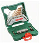 Bosch x-line boorset - 30-delig - titanium plus serie - voor hout, metaal en steen