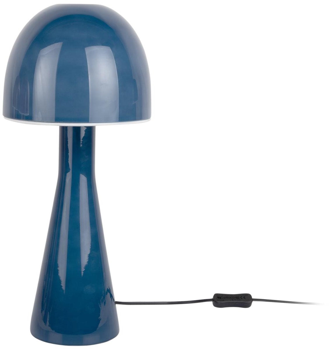 Lampada da tavolo Leitmotiv bombin - blu classico - ø20cm - scandinava