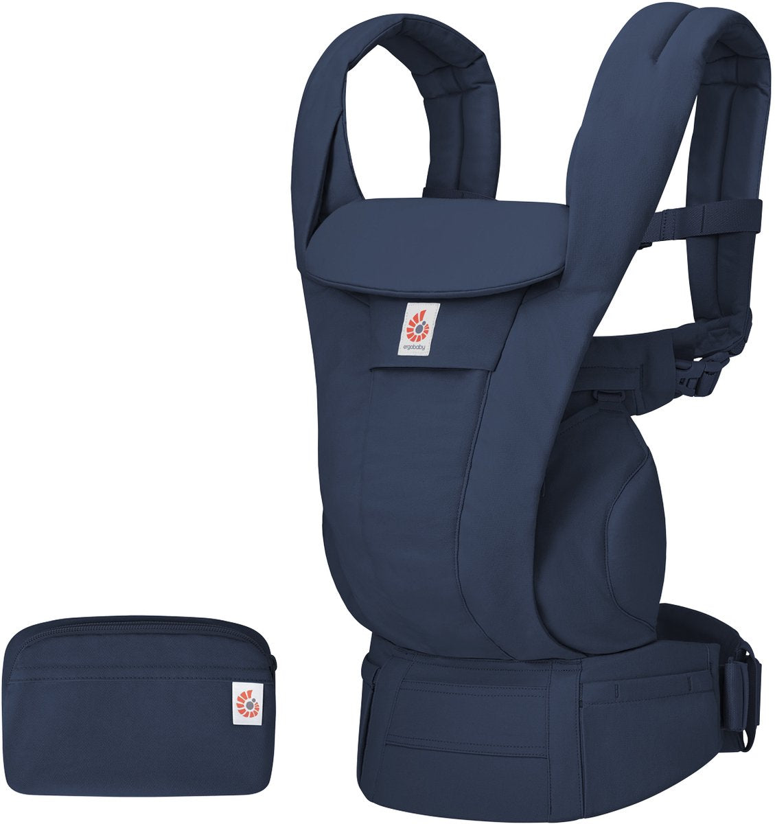 Marsupio Ergobaby Omni Deluxe in cotone - blu notte