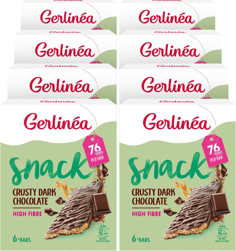 Gerlinea gerlinea - snack - snack crujiente - chocolate negro - 8 x 102 gr