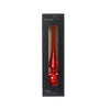 Decoris pico cristal brillo Navidad rojo 26cm
