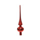 Decoris peak vetro lucido rosso Natale 26cm