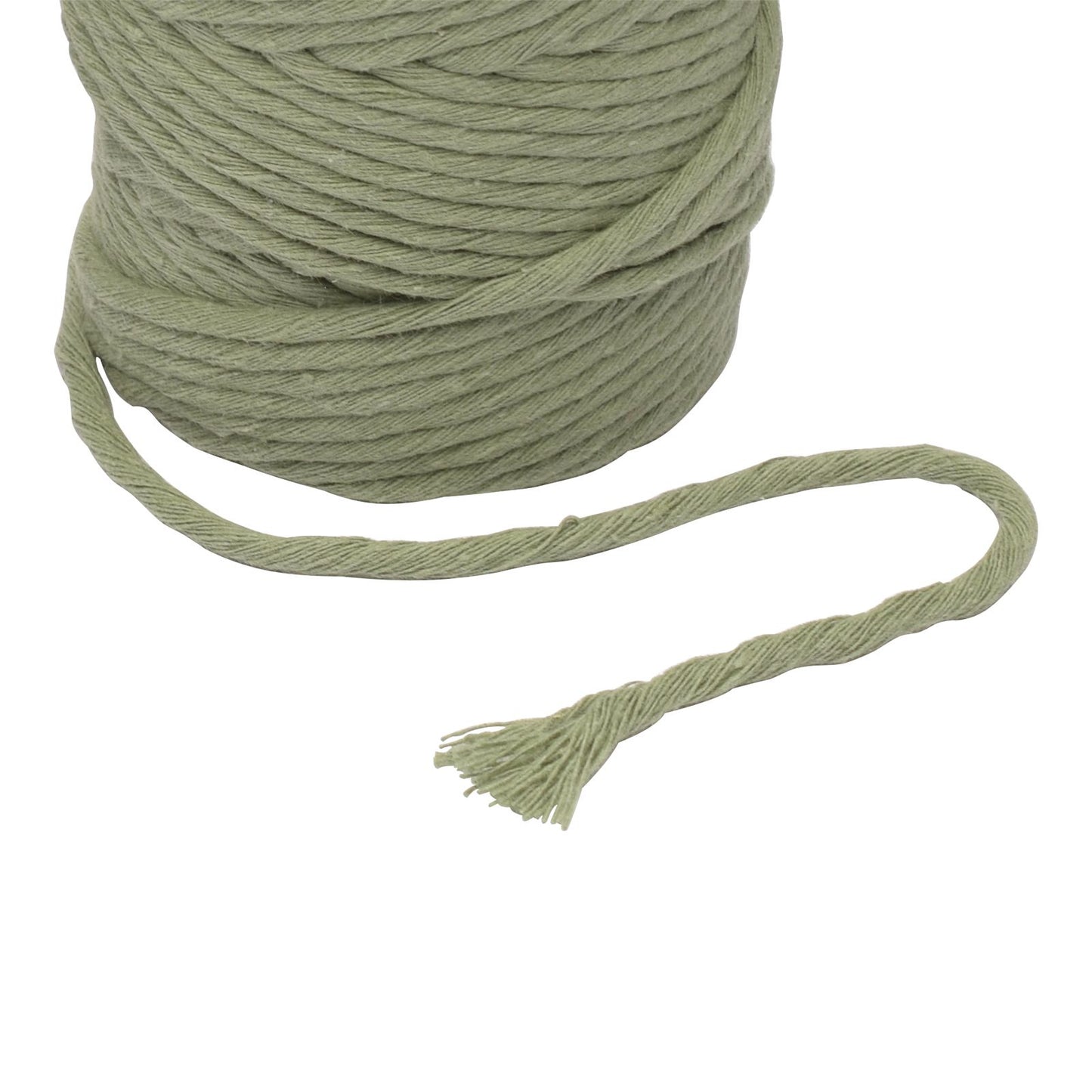 Vaessen creative • macramé touw 3mmx100m olijfgroen