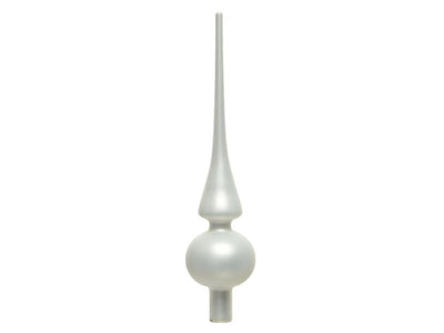 Decoris vetro a punta bianco invernale opaco ø6x26cm