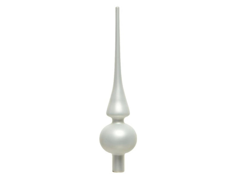 Decoris vetro a punta bianco invernale opaco ø6x26cm