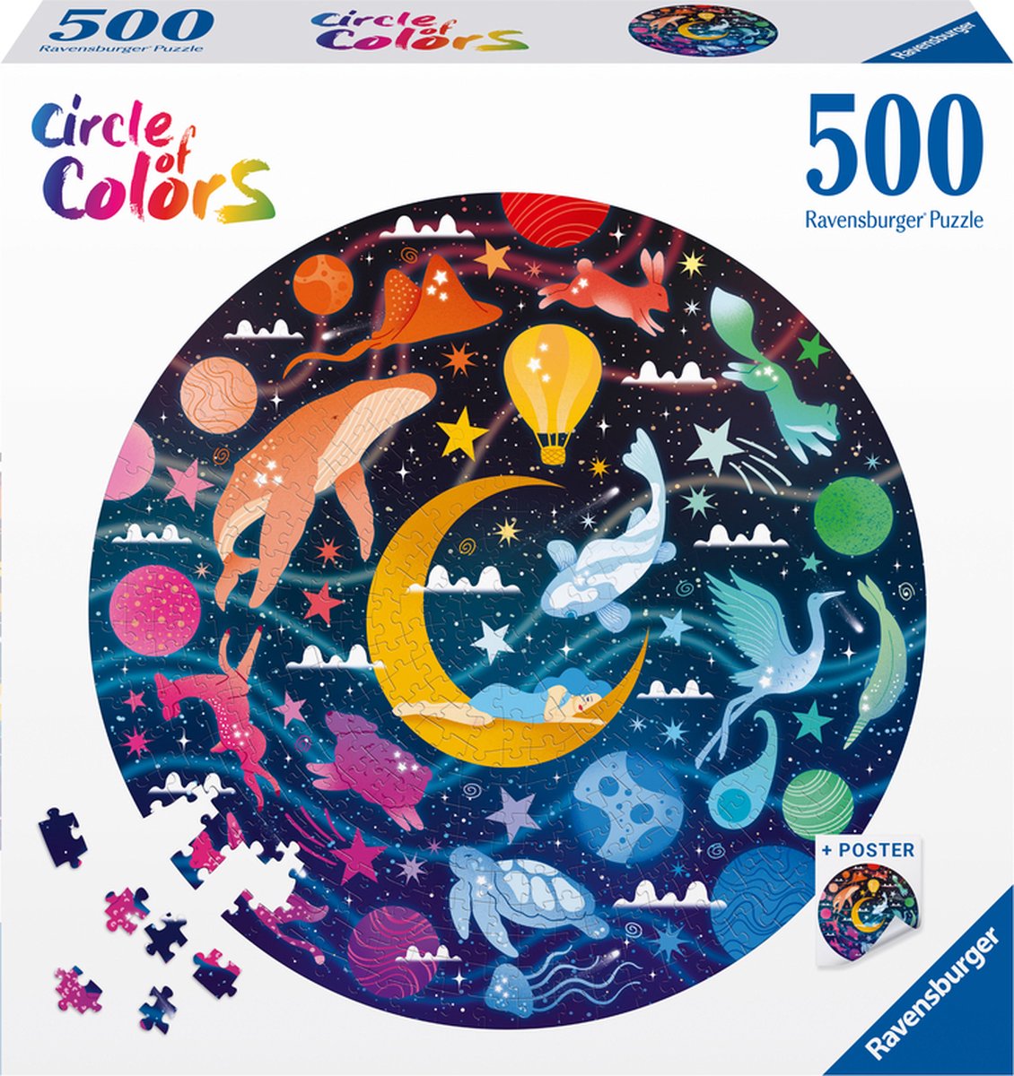 RAVENSBURGER JIGSAW puzzle Circle di colori Dreams, 500st.