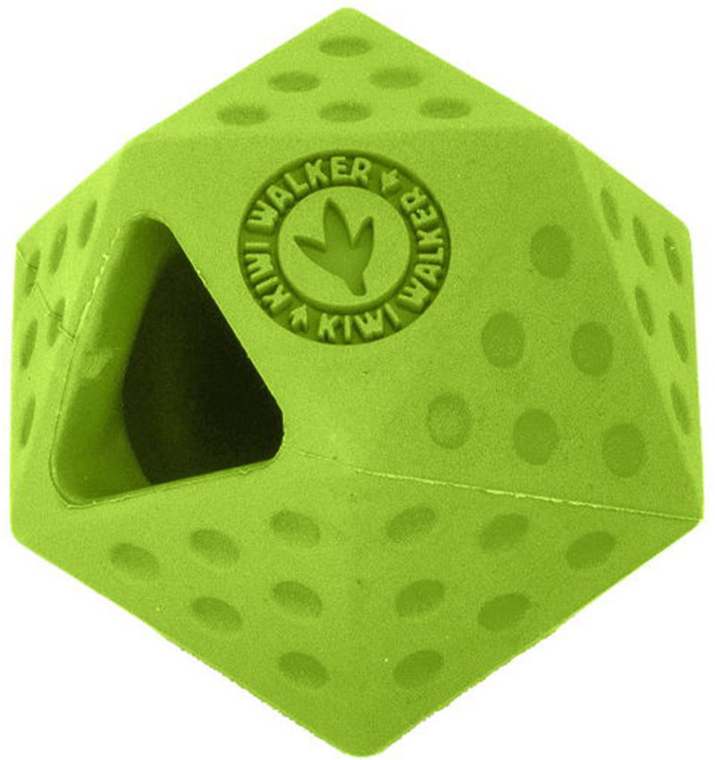 Andador kiwi ** juguete para perros - juguemos - icosaball verde tpr - 6 x 7 cm - dispensador de comida - recuperar - flotar, rebotar - muy fuerte