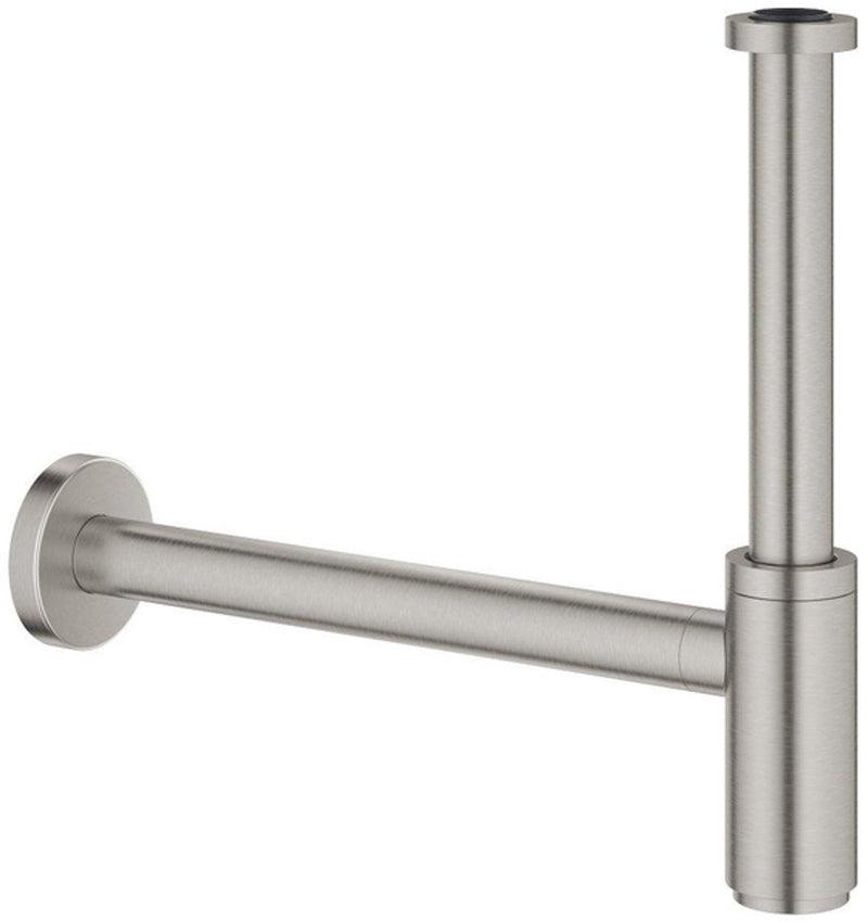 Sifón de diseño Grohe 1 1 4 superacero minimalista