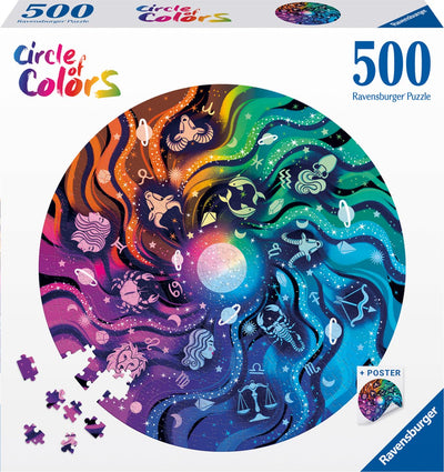Ravensburger circle of colors astrologie - legpuzzel - 500 stukjes