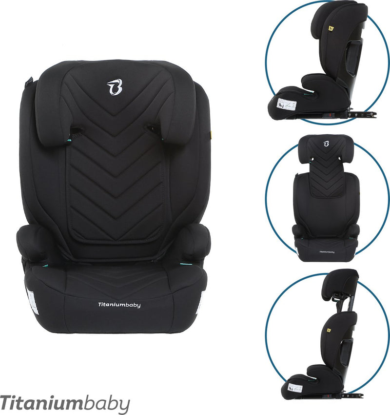 Titanium baby Seggiolino auto Titanium vidar con Isofix i-size (r129) nero