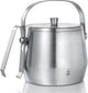 Leopold vienna - ijsemmer met deksel dubbelwandig rvs - 1,0l met tang
