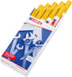 Pennarello a vernice Edding 750 giallo - punta tonda - 2-4 mm - scatola da 10 pezzi