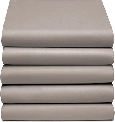 Cinderella - weekend - topper fitted sheet with split - 160x200 cm - up to 15 cm mattress height - 100% cotton - taupe