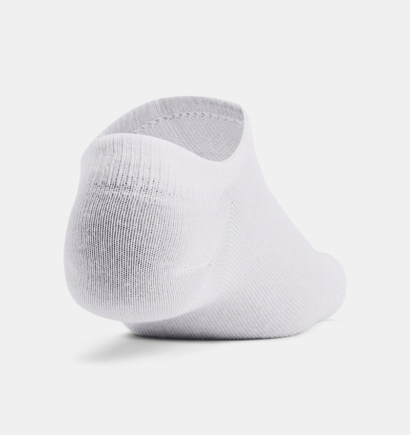 Calzini sportivi unisex Under Armour UA Essential No Show, 6 pezzi - bianco - grigio