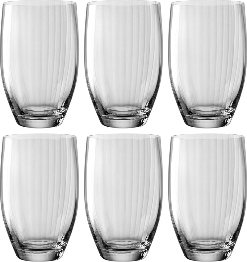 Bicchiere da long drink Leonardo poesia 460 ml grigio - set da 6