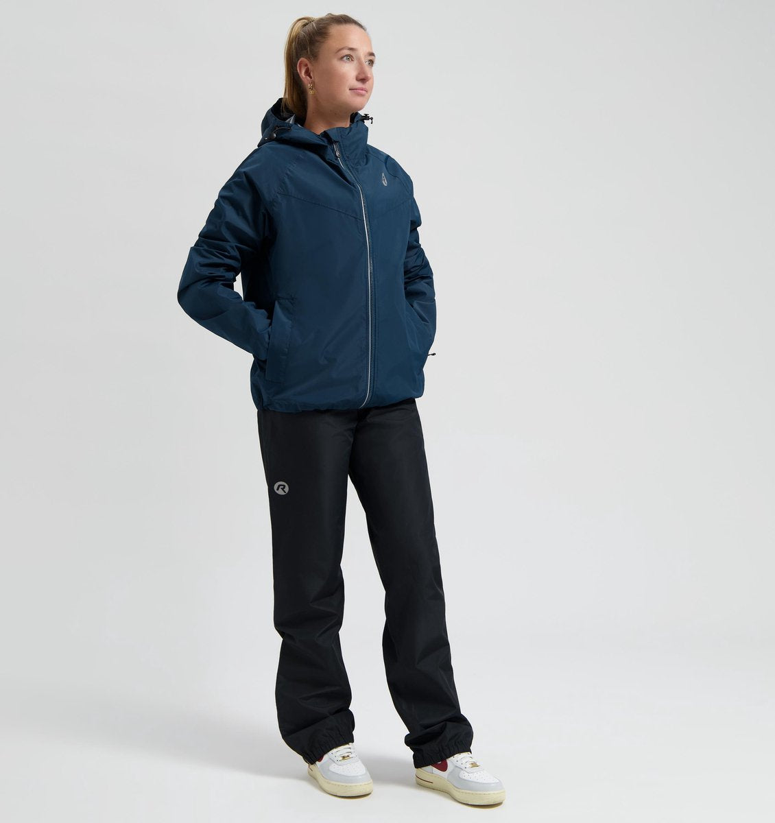 Rogelli commuter core traje de lluvia unisex - impermeable - azul negro - xxl