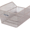 Basil fietsmand cento achtermand 24 x 38,5 x 11 cm - nude metallic
