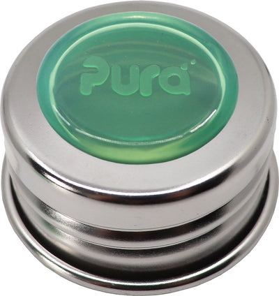 Tappo universale Pura - anello in acciaio inox con disco di chiusura in silicone muschio
