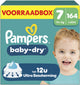 Pampers baby-dry maat 7 - 164 luiers - 15kg+ - voorraadbox