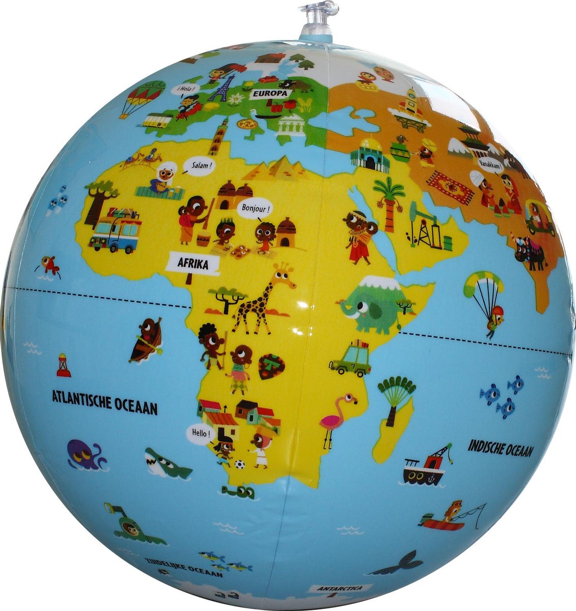 Palla mappamondo gonfiabile Craenen - giocattolo educativo per bambini