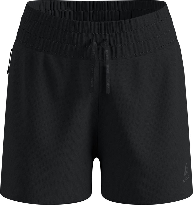 Pantaloncini da corsa Odlo zeroweight 3 pollici 2 in 1 2.0 - donna - nero - xs