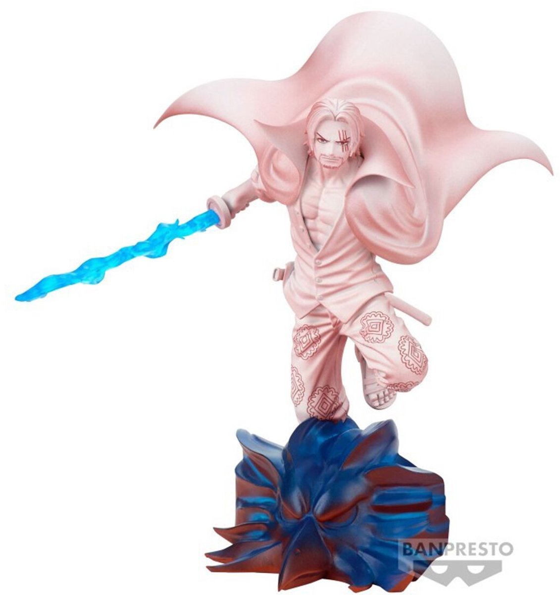 Banpresto de una pieza - película roja - figuras coleccionables de shanks multicolor unisex