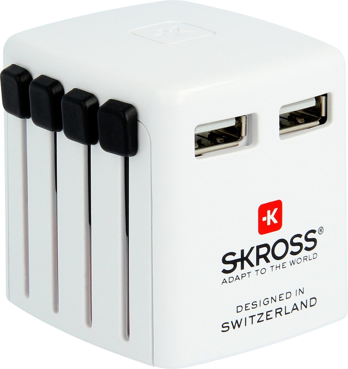 Skross - adaptador de viaje - cargador USB 2xUSB 2400 ma