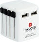 Skross - adaptador de viaje - cargador USB 2xUSB 2400 ma