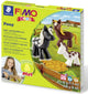 Fimo kids 8034 - pasta da modellare termoindurente - set da gioco per modellare pony