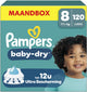 Pampers baby-dry maat 8 - 120 luiers - 17kg+