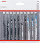 Accesorios Bosch Juego de hojas de sierra de calar para madera y metal, 10 piezas - 2607011170
