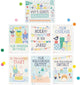 Tarjetas de hitos primer cumpleaños papel 15 cm 6 piezas