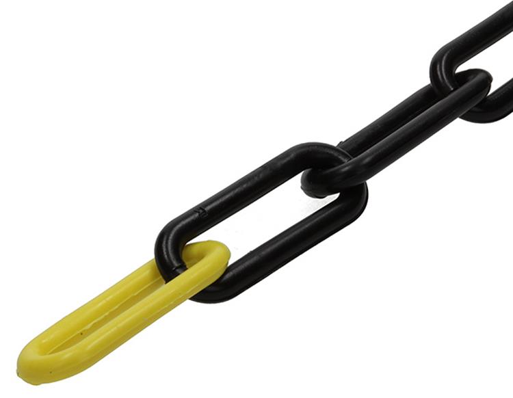 Mack 1005293 - catena in plastica giallo nero ks-60 6.0x40mm 2m | 5 pezzi