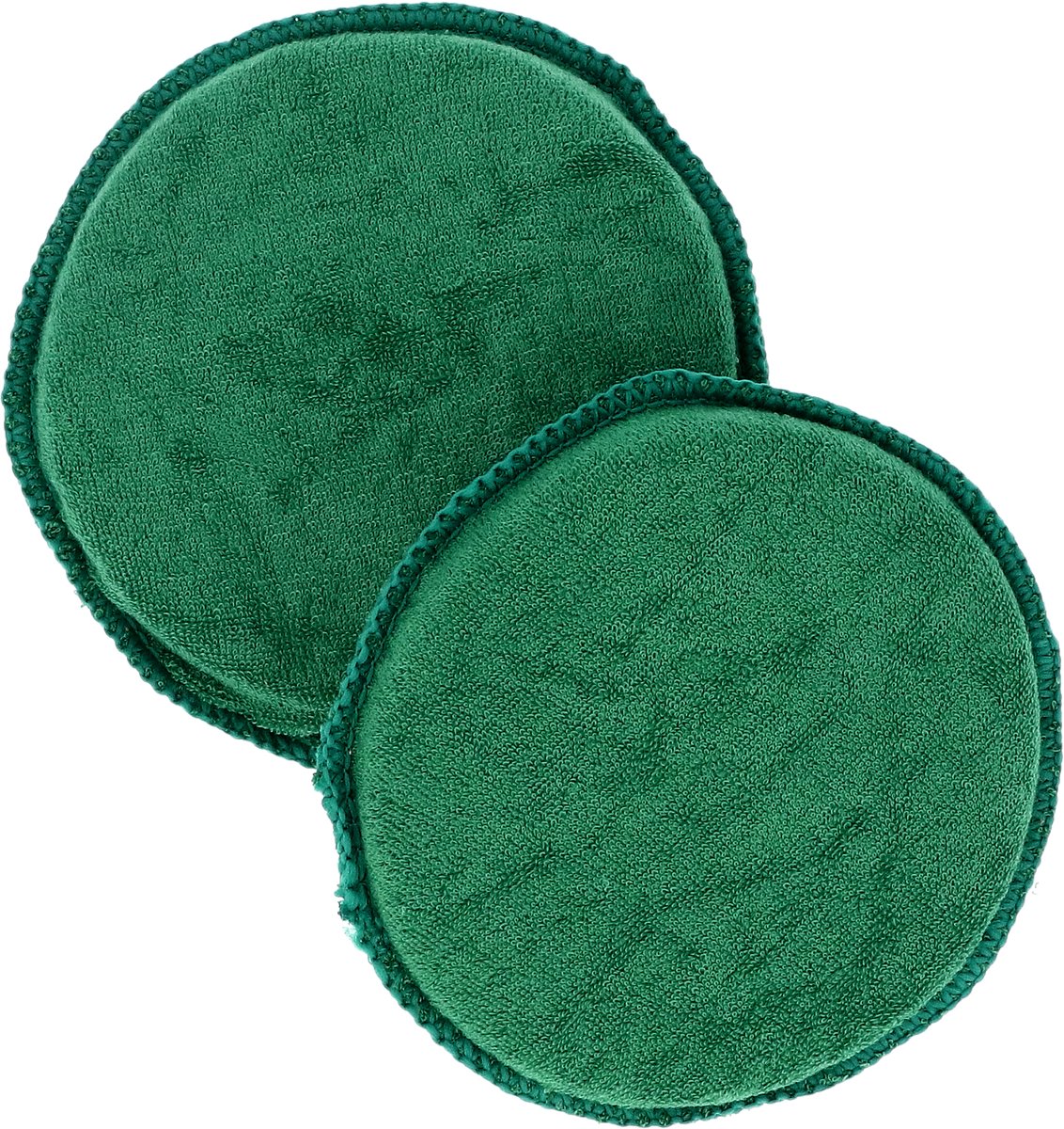 Tampone di pulizia in cera di tartaruga in cotone - per pulire e riparare - per superfici in plastica e pelle - per lucidare e cerare - buon contatto tra mano e superficie - 2 pezzi - diametro 13 cm