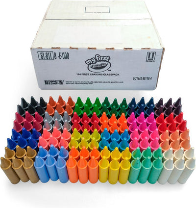 Crayola - gesso - 144 pastelli jumbo - confezione scolastica