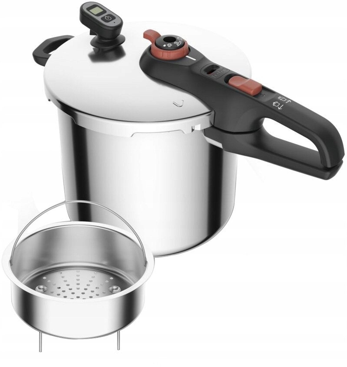 Tefal serie segura - olla a presión - 8l - apta para inducción - funciones de seguridad