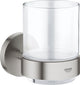 Grohe start glas met houder - supersteel (rvs look)