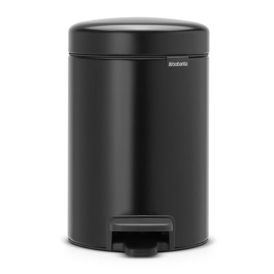 Brabantia Brabantia Newicon Pedal Bin 3L Matte Negro