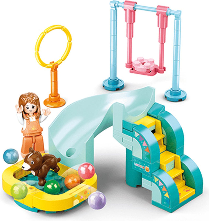El parque infantil para perros de ensueño de la niña Sluban (m38-b0970e)