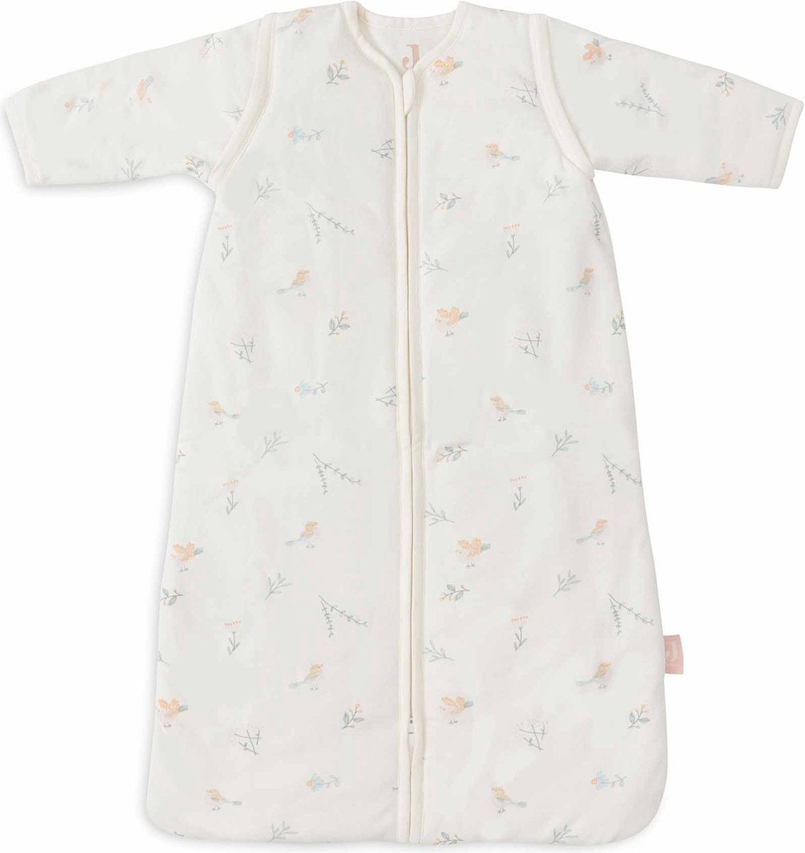 Jollein Saco de dormir para bebé de invierno con manga desmontable 70 cm - Lovely Birds - Saco de dormir de invierno