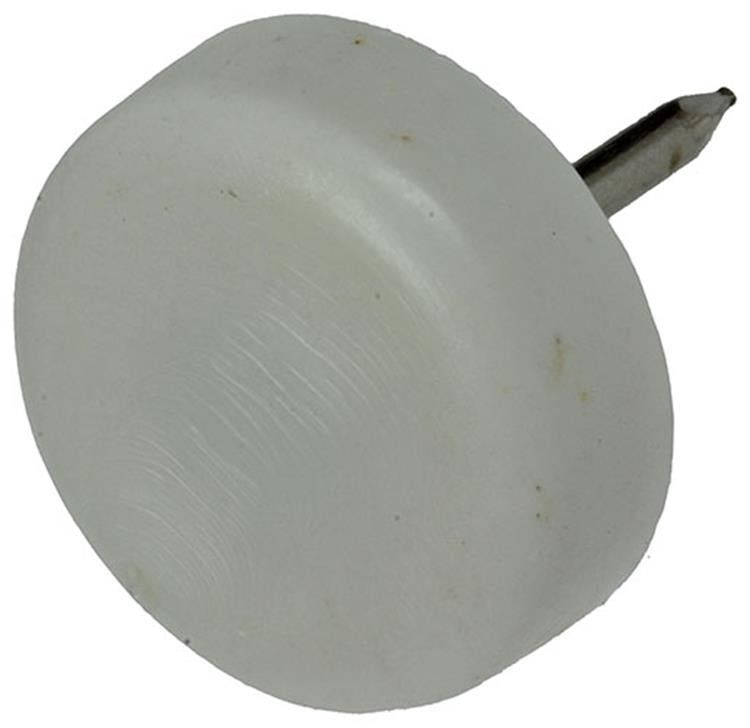 Mack 1047706 - fermasedia chiodo plastica bianco ø 19 mm 12 pz | 6 pezzi
