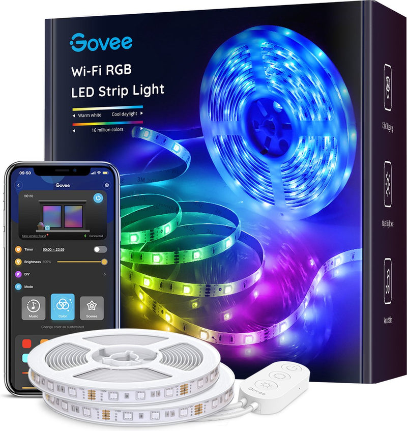 Striscia LED RGB intelligente Govee 2 x 5 metri - app e controllo vocale