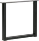 Woood tablo u-poot maastricht 1 stuk - metaal - zwart - 72x79x10