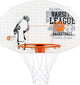 New port basketbalbord + ring + net - junior - wit grijs oranje