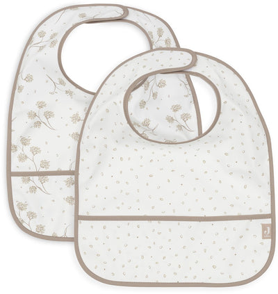 Jollein bibs waterproof - 2 pieces - 30 cm - leafy dreams