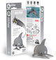 Puzzle 3d Eugy - delfino - animali marini - sostenibile - collezionali tutti - 6 anni