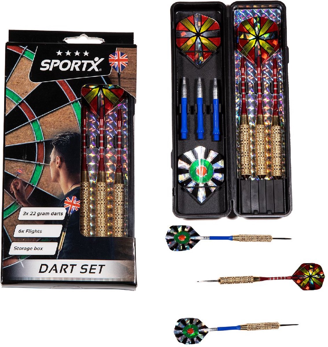 Sportx dart deluxe nel caso 22 grammi