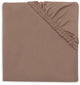 Lenzuolo con angoli Jollein per letto - 60x120 cm - jersey - caffè latte